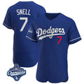 Jamed LA.Dodgers #7 Blake Snell Player Royal Limited Elite World Series Meet Home Stitched Jerseys