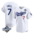 Jamed LA.Dodgers #7 Blake Snell Player White Game Limited World Series Home Stitched Jerseys