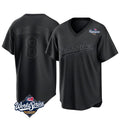 Jamed LA.Dodgers #8 Enrique Hern?¡ì?¨¦ndez Player Black World Series Pitch Fashion T-shirt Stitched Jerseys