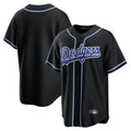 Jamed LA.Dodgers Blank Player Black Carbon Limited Home Stitched Jerseys