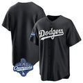 Jamed LA.Dodgers Blank Player Black Pitch Fashion World Series Meet T-shirt Stitched Jerseys