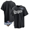 Jamed LA.Dodgers Blank Player Black Pitch Fashion World Series T-shirt Stitched Jerseys