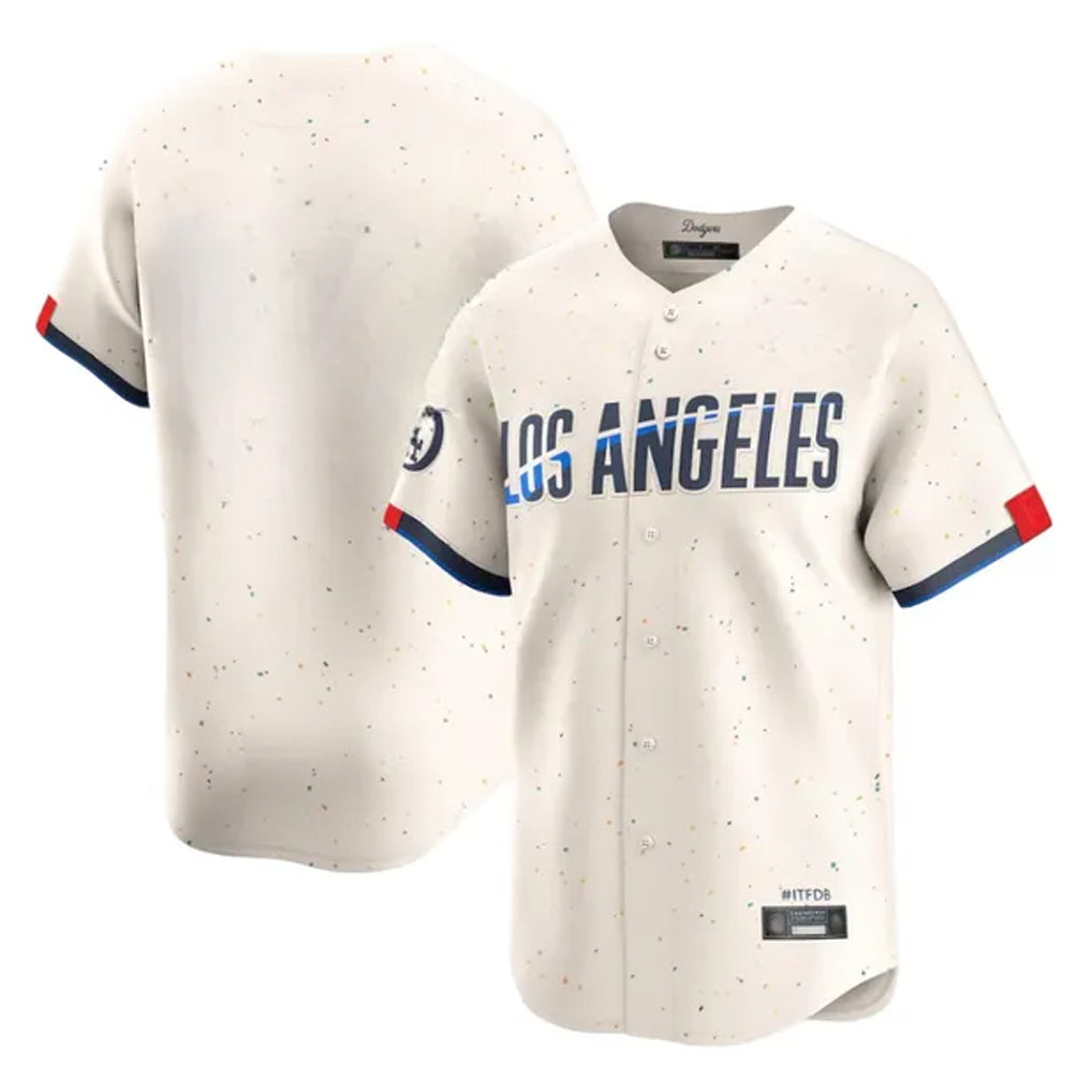 Jamed LA.Dodgers Blank Player Cream City Connect Limited Home Stitched Jerseys