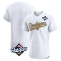Jamed LA.Dodgers Blank Player Gold Limited Elite Home World Series Stitched Jerseys
