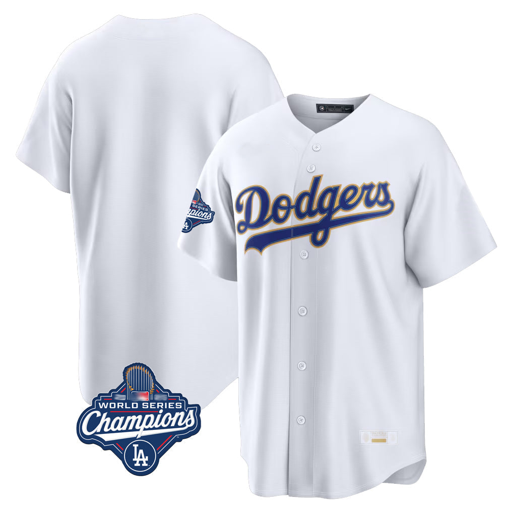 Jamed LA.Dodgers Blank Player Gold White 2026 Collection Stadium Limited World Series Meet Stitched Jerseys