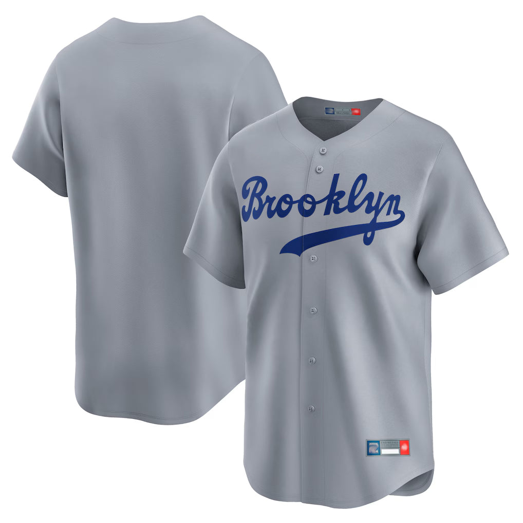 Jamed LA.Dodgers Blank Player Gray Game Limited Home Stitched Jerseys