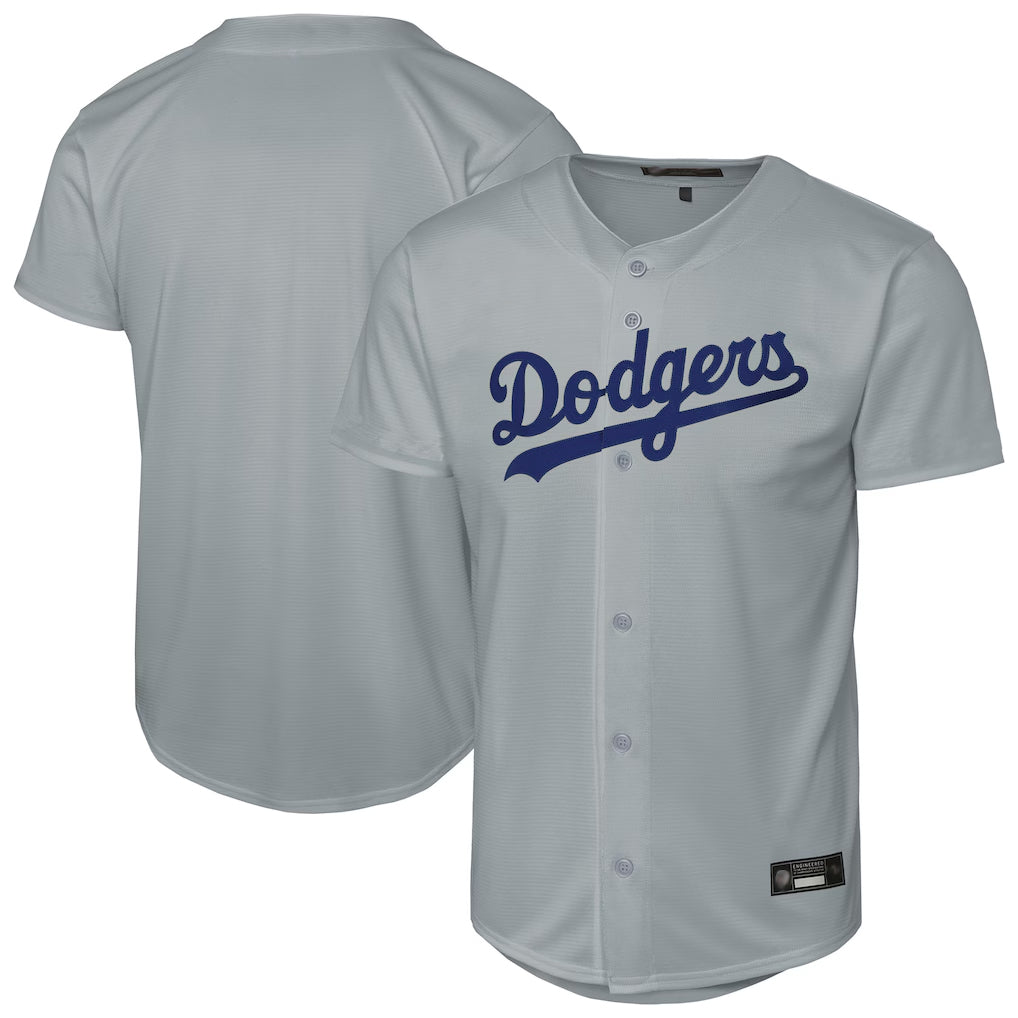 Jamed LA.Dodgers Blank Player Gray Game Stitched Jerseys