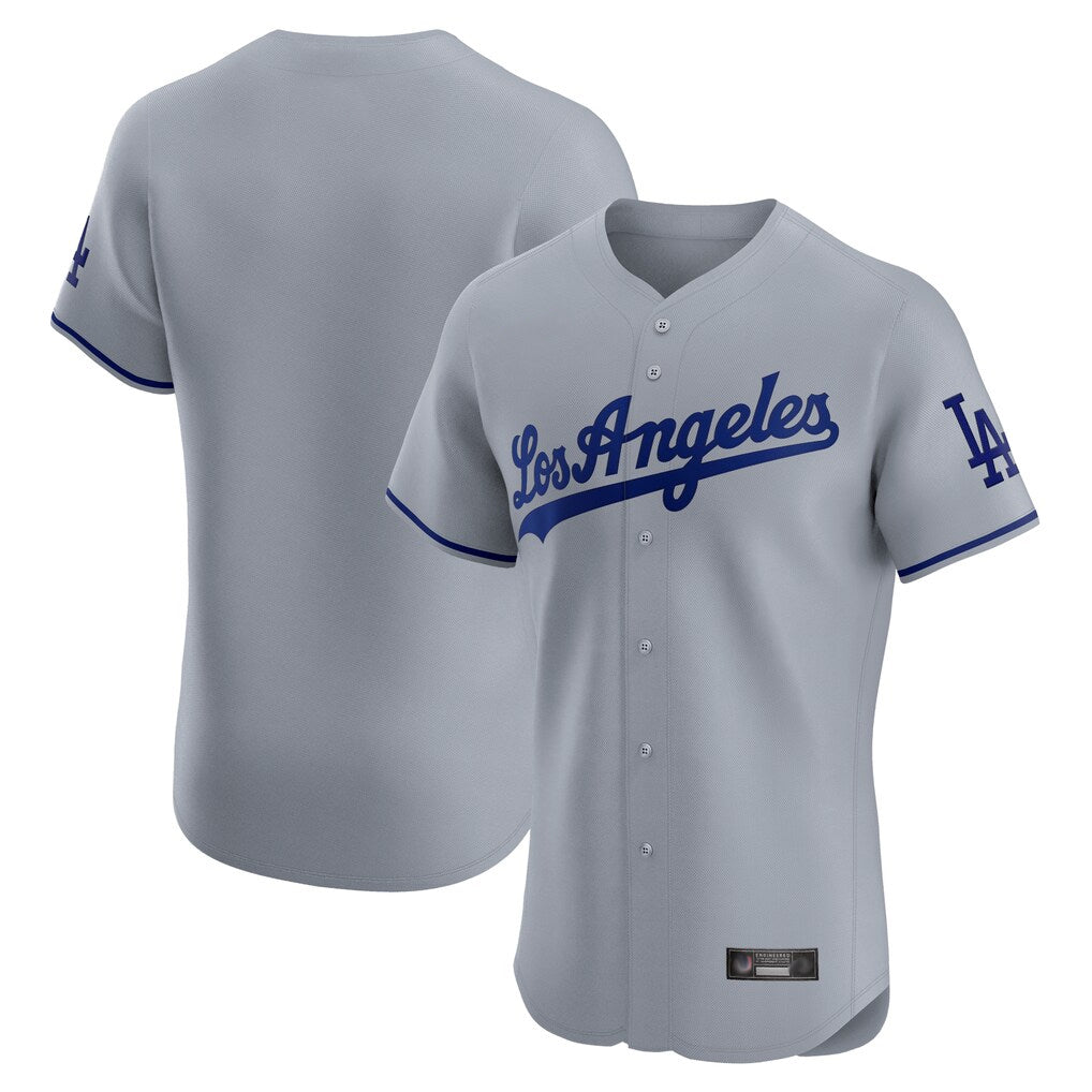 Jamed LA.Dodgers Blank Player Gray Limited Elite Home Stitched Jerseys