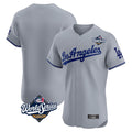 Jamed LA.Dodgers Blank Player Gray Limited Elite Home World Series Stitched Jerseys
