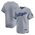 Jamed LA.Dodgers Blank Player Gray Limited Game Stitched Jerseys
