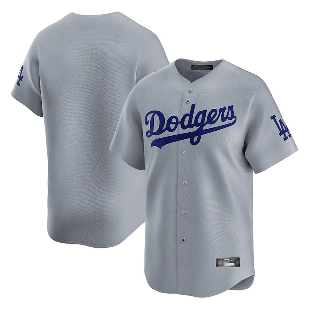 Jamed LA.Dodgers Blank Player Gray Limited Home Stitched Jerseys