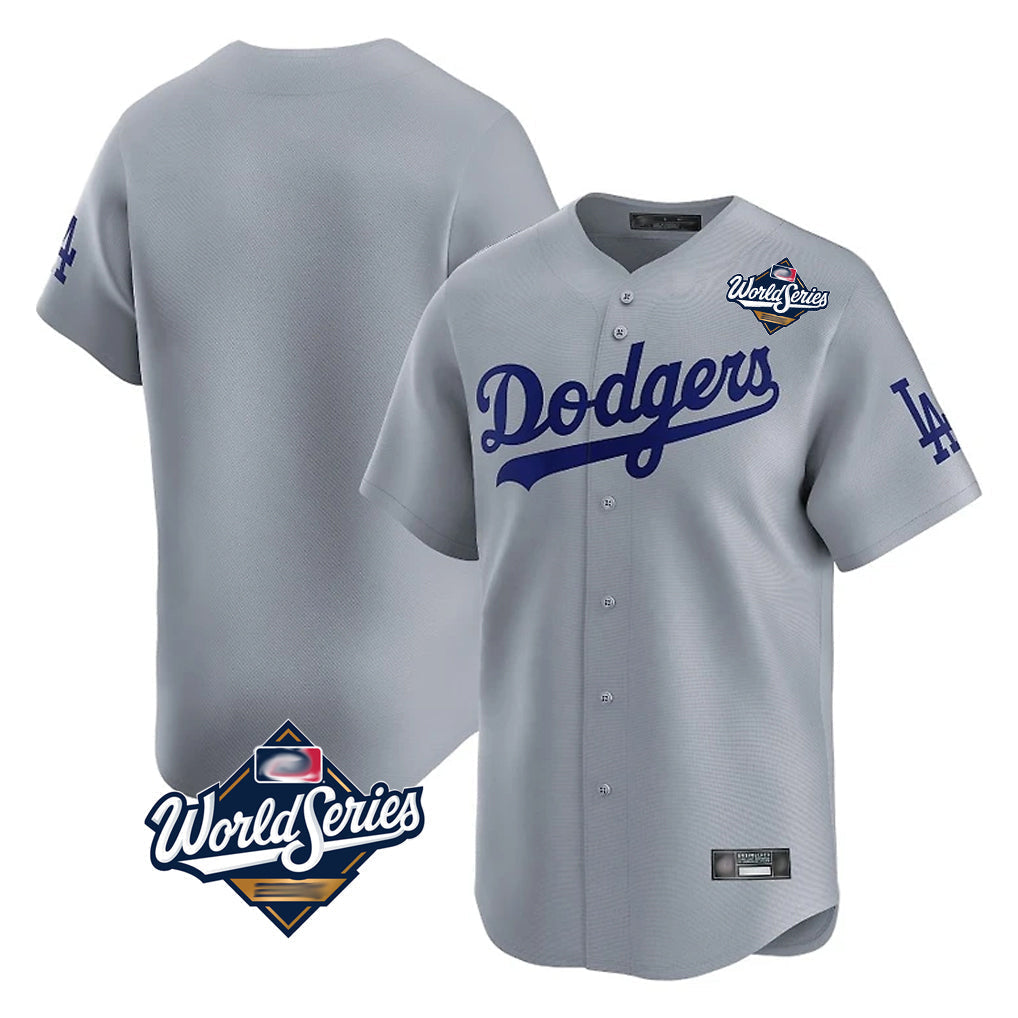 Jamed LA.Dodgers Player Gray Limited Home World Series Stitched Jerseys