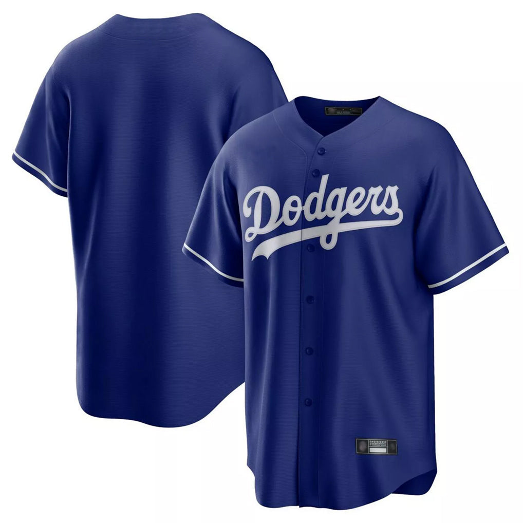 Jamed LA.Dodgers Blank Player Royal Game Home Stitched Jerseys