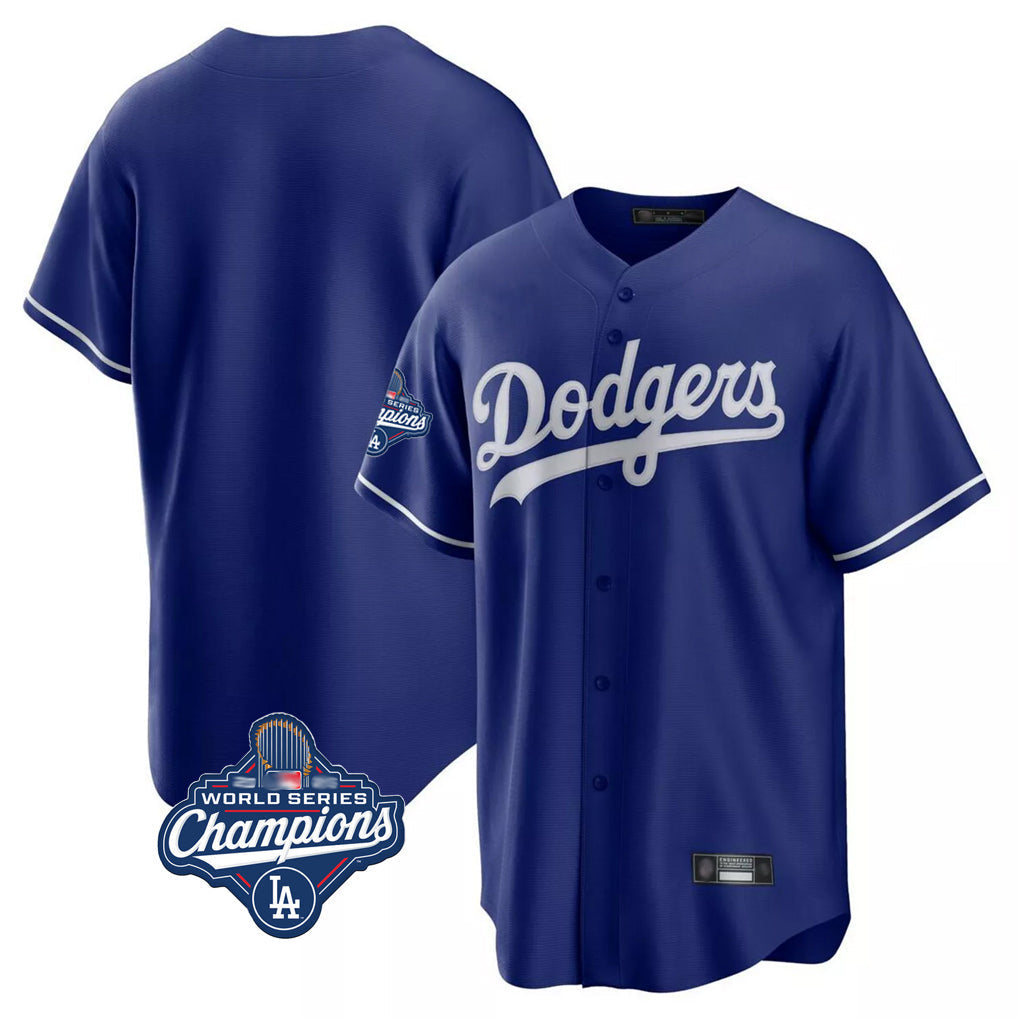 Jamed LA.Dodgers Blank Player Royal Game Home World Series Meet Stitched Jerseys