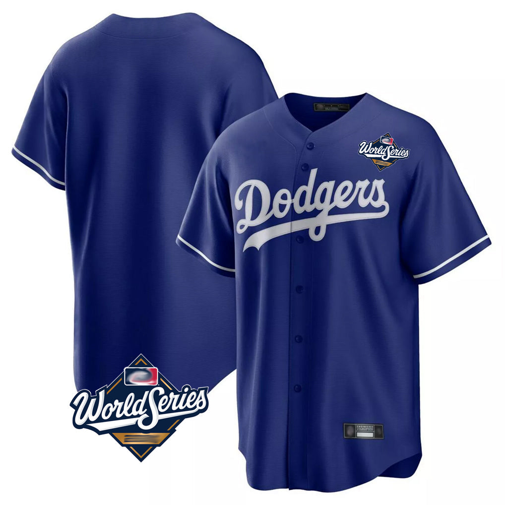Jamed LA.Dodgers Blank Player Royal Game Home World Series Stitched Jerseys