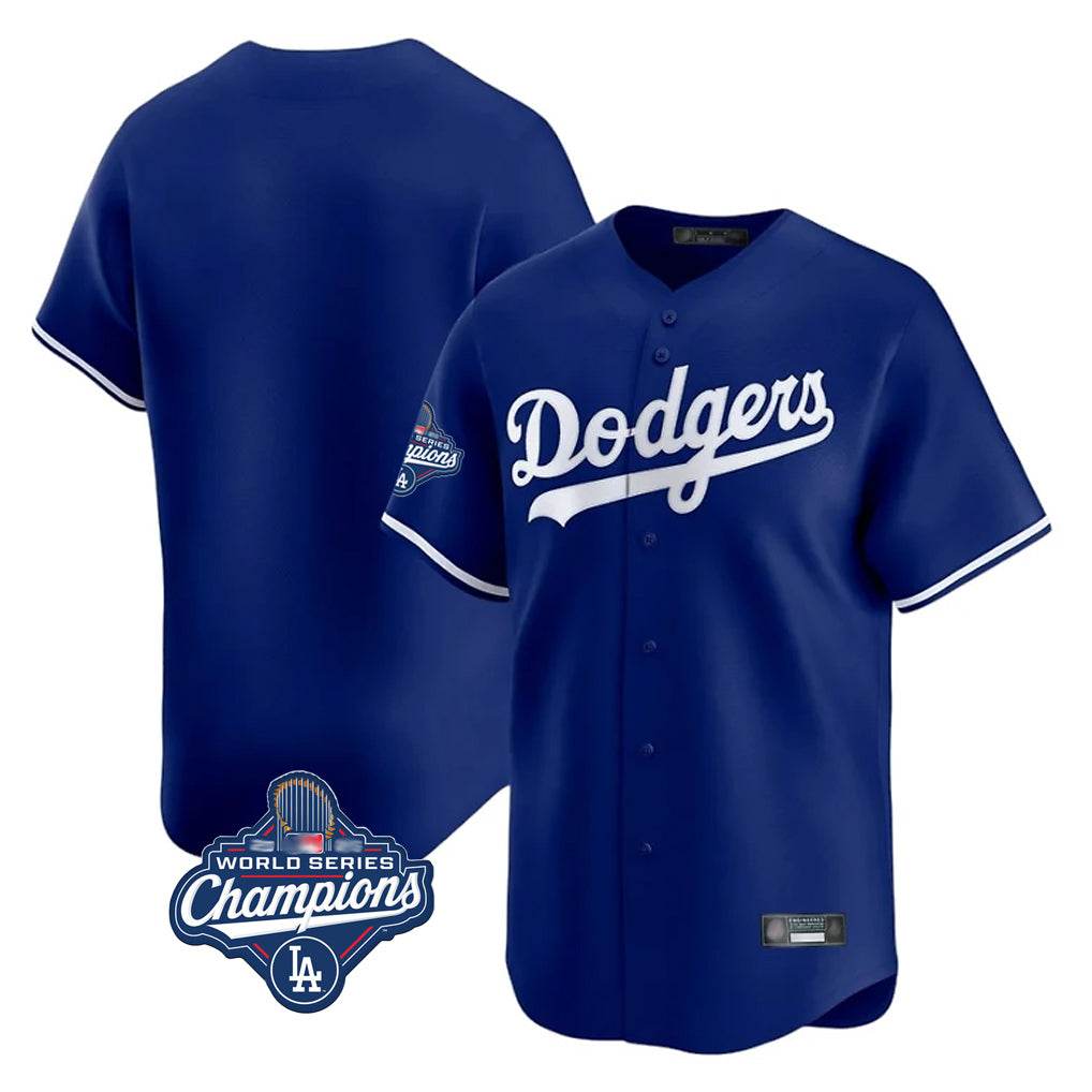Jamed LA.Dodgers Blank Player Royal Limited Home World Series Meet Stitched Jerseys