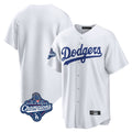 Jamed LA.Dodgers Blank Player White Game Home World Series Meet Stitched Jerseys