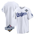 Jamed LA.Dodgers Blank Player White Home Game World Series Stitched Jerseys