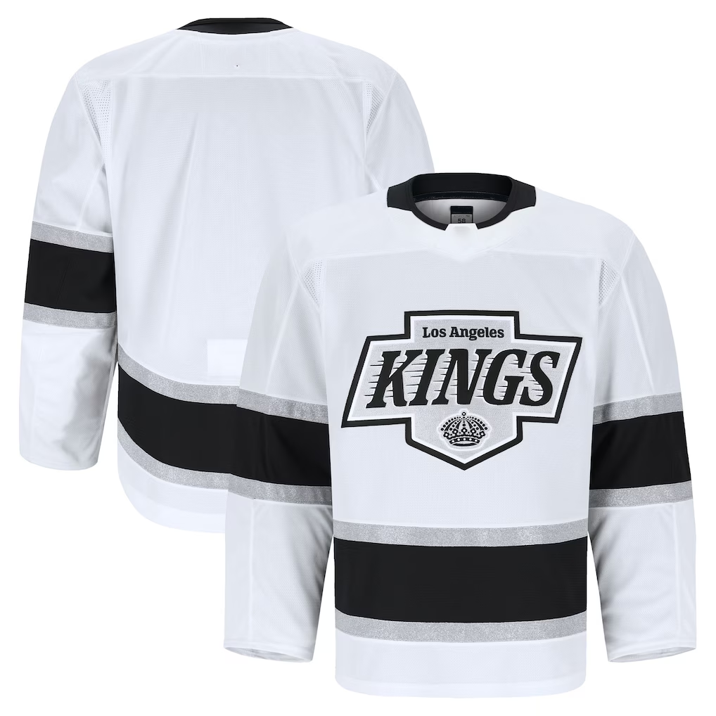 Jamed LA.Kings White Away Authentic Pro Jerseys