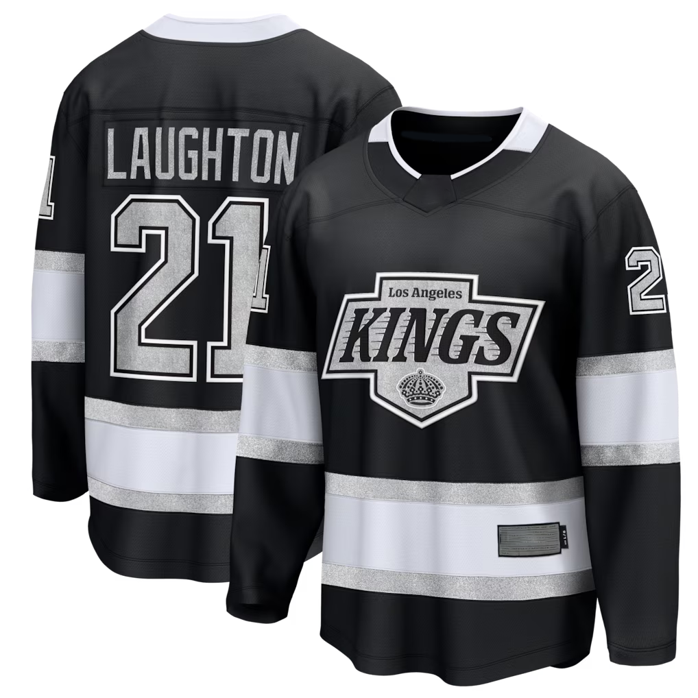 Jamed LA.Kings #21 Scott Laughton Black Home Breakaway Jerseys