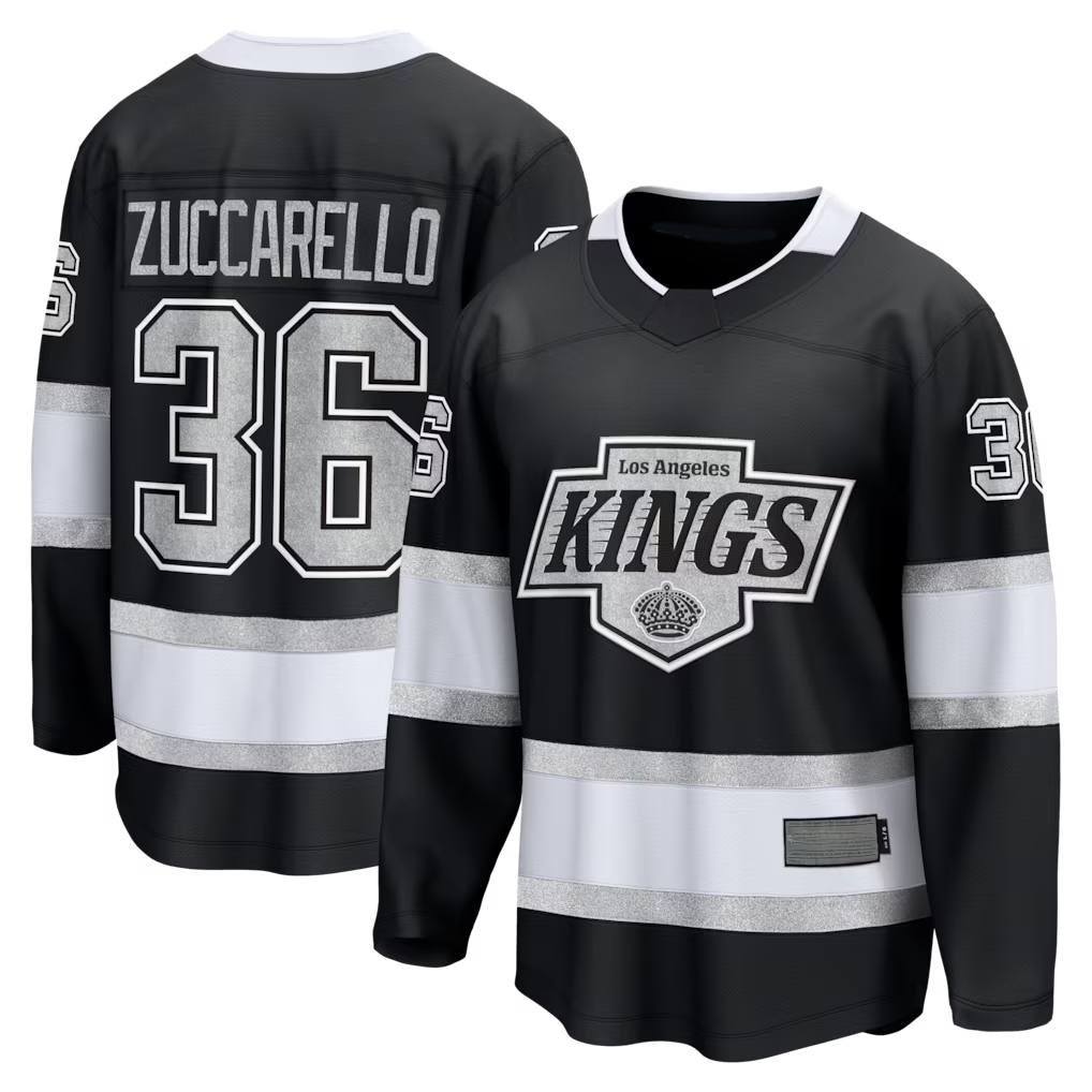 Jamed LA.Kings #36 Mats Zuccarello Black Home Breakaway Jerseys