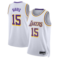 Jamed LA.Lakers #15 Austin Reaves White Association Edition Swingman Stitched Jerseys