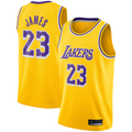 Jamed LA.Lakers #23 LeBron James Gold Swingman Player Stitched Jerseyss - Icon Edition