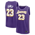Jamed LA.Lakers #23 LeBron James Purple Fast Break Stitched Jerseys - Statement Edition
