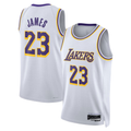 Jamed LA.Lakers #23 LeBron James White Swingman Stitched Jerseys - Association Edition