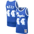Jamed LA.Lakers #44 Jerry West Mitchell & Ness Royal Hardwood Classics Swingman Stitched Jerseys