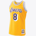 Jamed LA.Lakers #8 Kobe Bryant Gold Hardwood Classics 1996-97 Authentic Stitched Jerseys By Mitchell & Ness