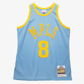 Jamed LA.Lakers #8 Kobe Bryant Mitchell & Ness Powder Blue 2001-2002 Hardwood Classics Authentic Player Stitched Jerseys
