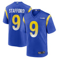 Jamed LA.Rams Home Game Football Jerseys - Royal - #9 Matthew Stafford Player Stitched Jerseys