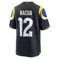 Jamed LA.Rams #12 Puka Nacua Player Midnight Blue Rivalries Collection Game Stitched Jersey