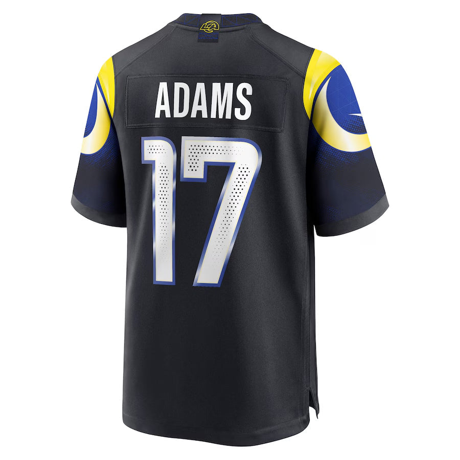 Jamed LA.Rams #17 Davante Adams Player Midnight Blue Rivalries Collection Game Stitched Jerseys