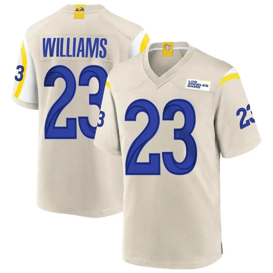 JamedLA.Rams #23 Kyren Williams Player Bone Replica Game Stitched Jerseys