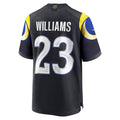 Jamed LA.Rams #23 Kyren Williams Player Midnight Blue Rivalries Collection Game Stitched Jerseys
