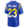 Jamed LA.Rams #23 Kyren Williams Player Royal Home Game Stitched Jerseys