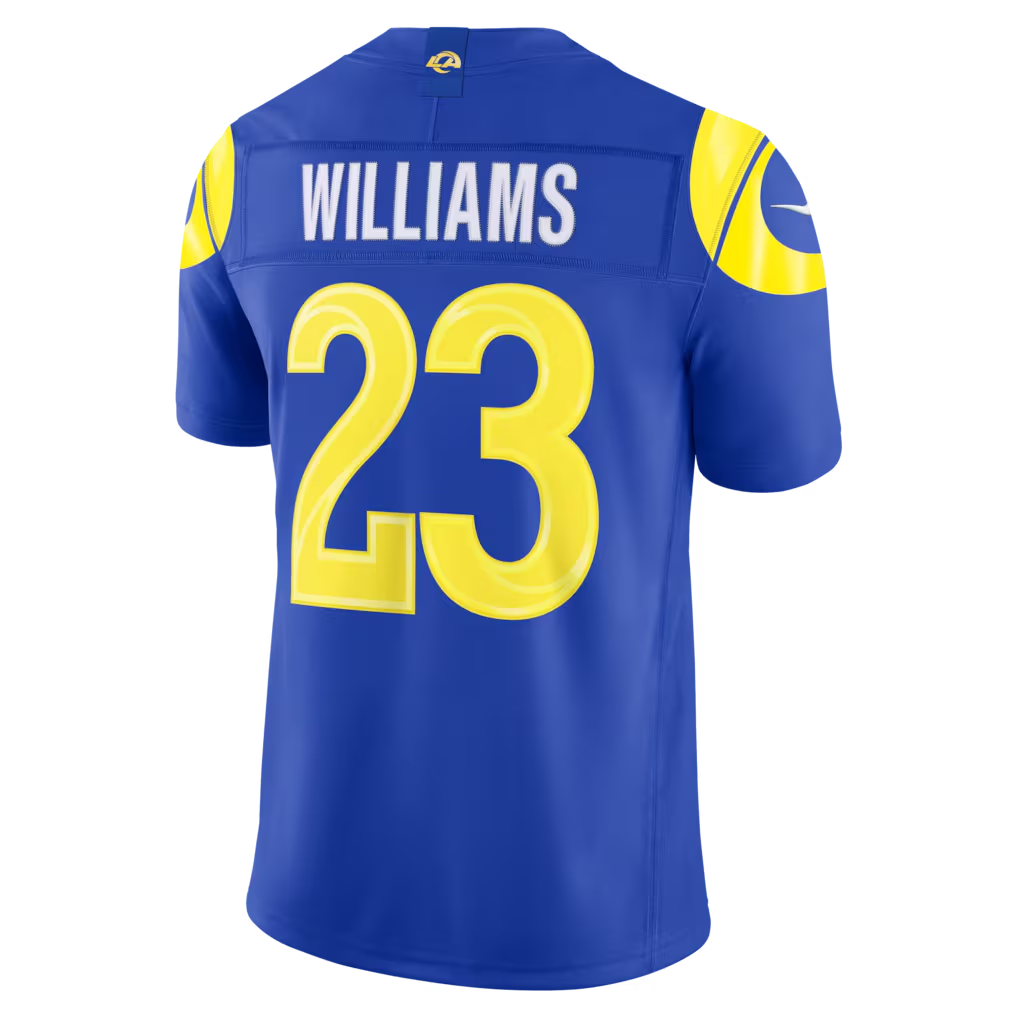 Jamed LA.Rams #23 Kyren Williams Royal Team Vapor F.U.S.E. Stitched Limited Jerseys