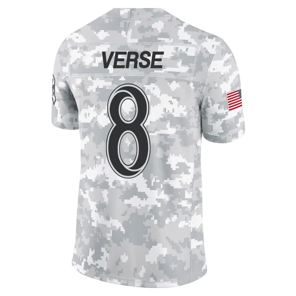 Jamed LA.Rams #8 Jared Verse Player Arctic Camo Salute to Service Limited Stitched Jerseys