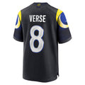 Jamed LA.Rams #8 Jared Verse Player Midnight Blue Rivalries Collection Game Stitched Jerseys