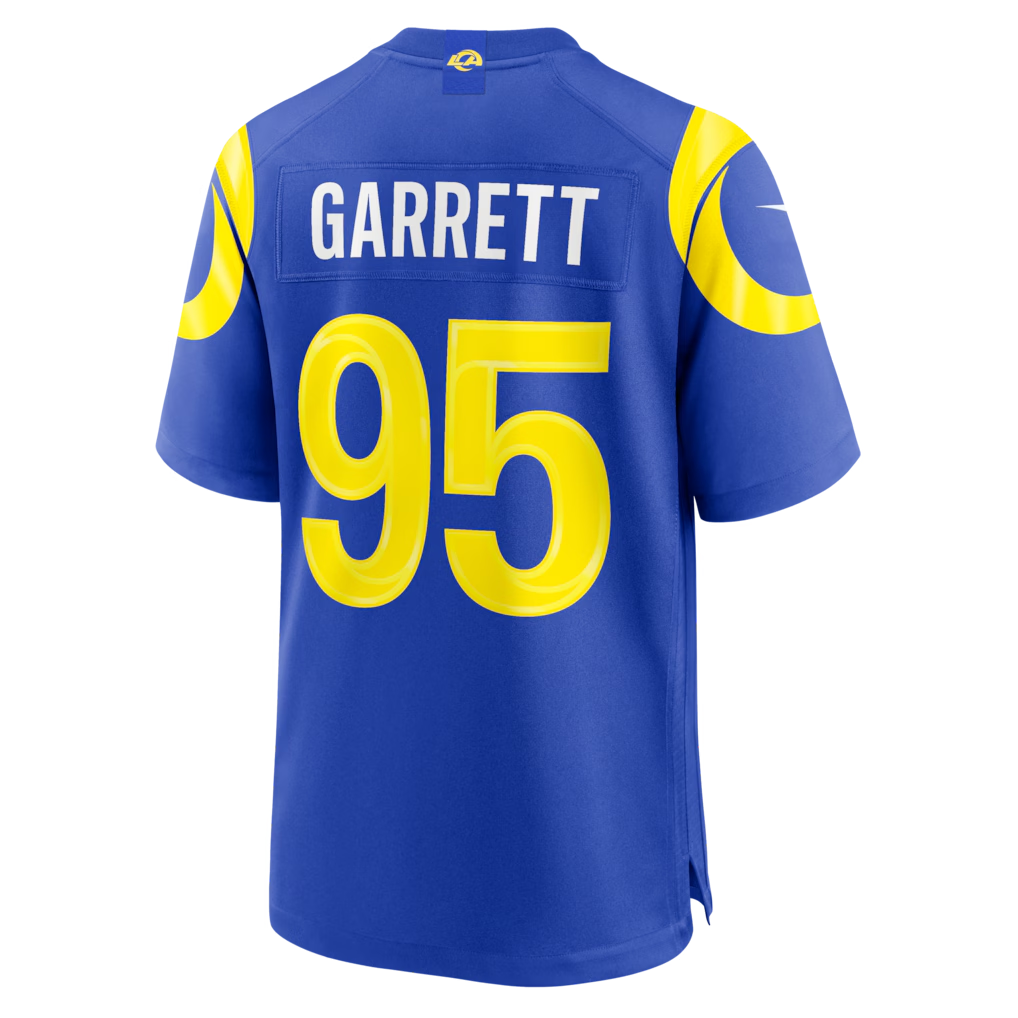 Jamed LA.Rams #95 Myles Garrett Royal Game Stitched Jerseys
