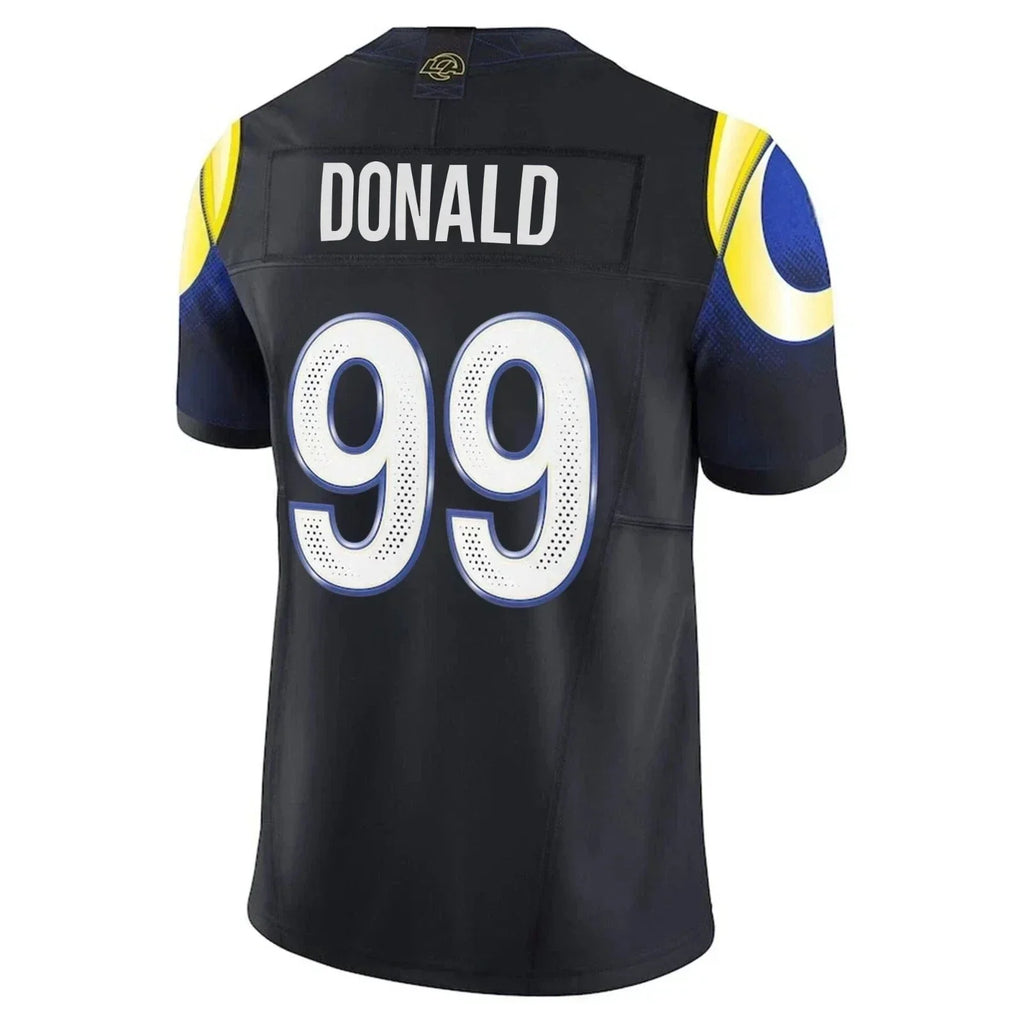 Jamed LA.Rams #99 Aaron Donald 2025 Rivalries Collection Limited Jersey - Midnight Blue Stitched Jerseys