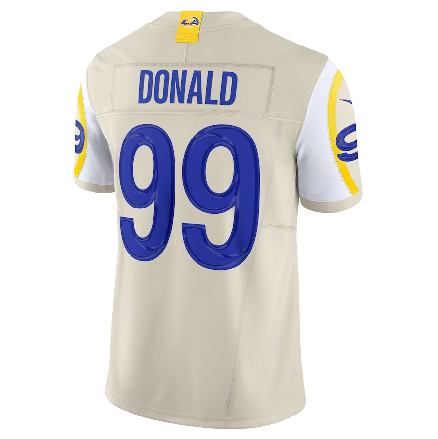 Jamed LA.Rams #99 Aaron Donald Alternate Vapor F.U.S.E. Limited Jersey - Bone Stitched Jerseys