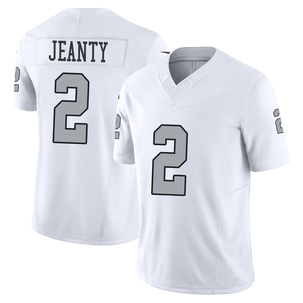 Jamed LV.Raiders #2 Ashton Jeanty Player White Alternate Vapor F.U.S.E Limited Stitched Jerseys