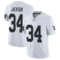 Jamed LV.Raiders #34 Bo Jackson Player White Vapor Limited Stitched Jerseys