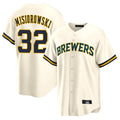 Jamed M.Brewers #32 Jacob Misiorowski Player Cream Home Game Stitched Jerseys