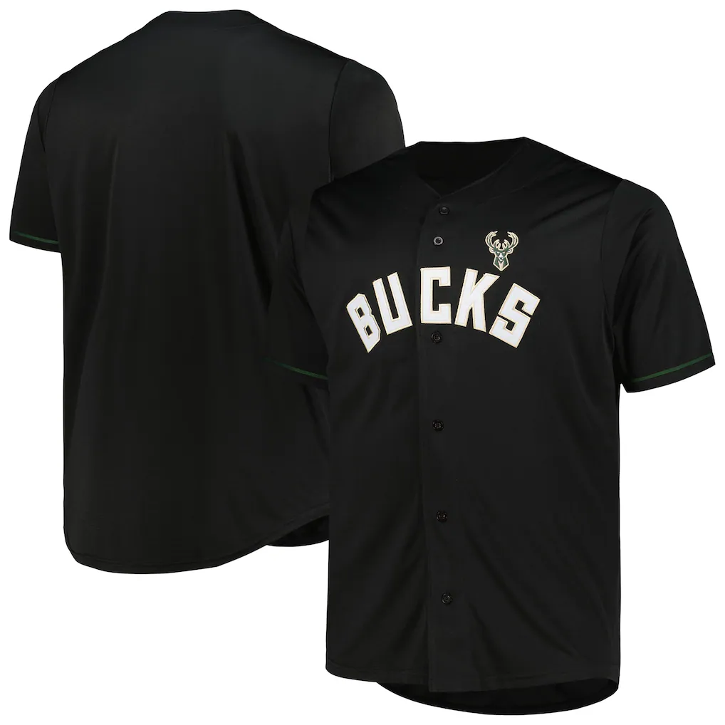 Jamed M.Bucks Profile Black Big & Tall Pop Jerseys