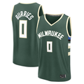 Jamed M.Bucks #0 Brayden Burries Green 2026  Draft First Round Pick Fast Break Jerseys - Icon Edition