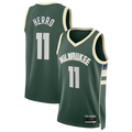 Jamed M.Bucks #11 Tyler Herro Hunter Green Swingman Jerseys - Icon Edition